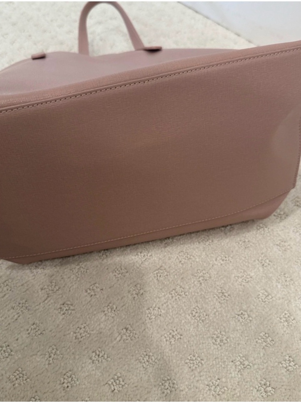 Furla Pink Leather Tote Bag Structured Medium Shopper - Picture 6 of 8